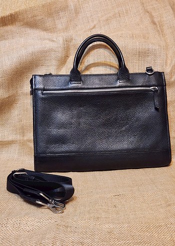 Grande Siyah Deri Fermuarlı Erkek Çanta | Temiz - Görsel 4