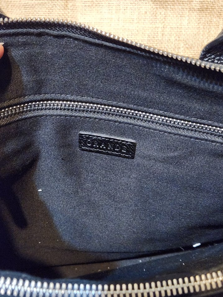 Grande Siyah Deri Fermuarlı Erkek Çanta | Temiz - Görsel 5