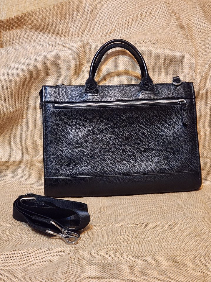 Grande Siyah Deri Fermuarlı Erkek Çanta | Temiz - Görsel 4