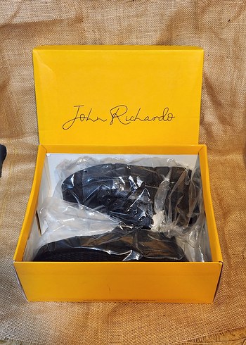 John Richmond Hakiki Deri Erkek Ayakkabı  39 Numara | Kutulu - Görsel 9