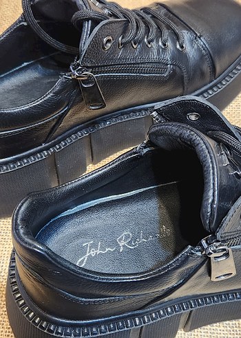 John Richmond Hakiki Deri Erkek Ayakkabı  39 Numara | Kutulu - Görsel 8