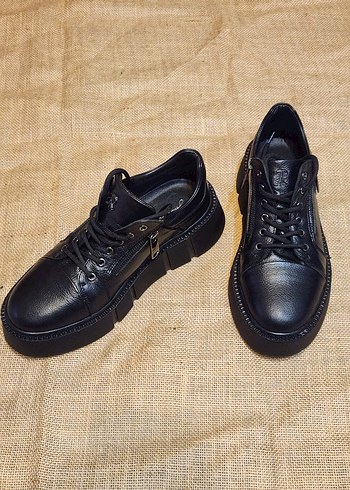 John Richmond Hakiki Deri Erkek Ayakkabı  39 Numara | Kutulu - Görsel 3