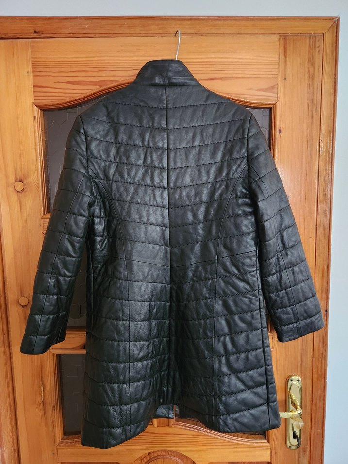 Hakiki Kuzu Derisi Kürklü Uzun Kaban  Hiç Kullanılmadı (L) - Görsel 3