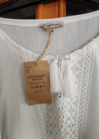 Eliş Şile Bezi Başak Bluz  Etiketli, %100 Pamuk (M) - Görsel 6