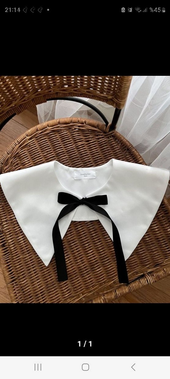 Fiyonklu Siyah Kadın Broş - Görsel 2