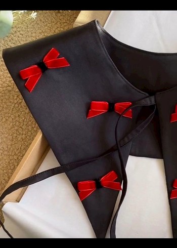 Diger Siyah Gotik Nakışlı Papyon
