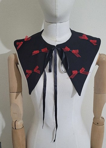 Diger Siyah Gotik Nakışlı Papyon - Görsel 2