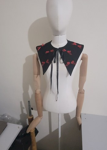 Diger Siyah Gotik Nakışlı Papyon - Görsel 4