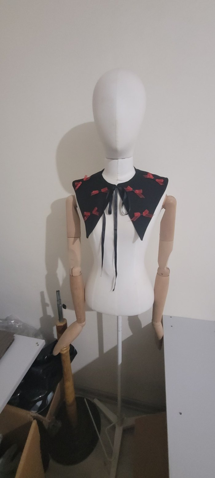 Diger Siyah Gotik Nakışlı Papyon - Görsel 4