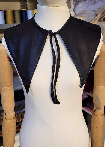 Kız Çocuk Siyah Deri Bolero - Görsel 2