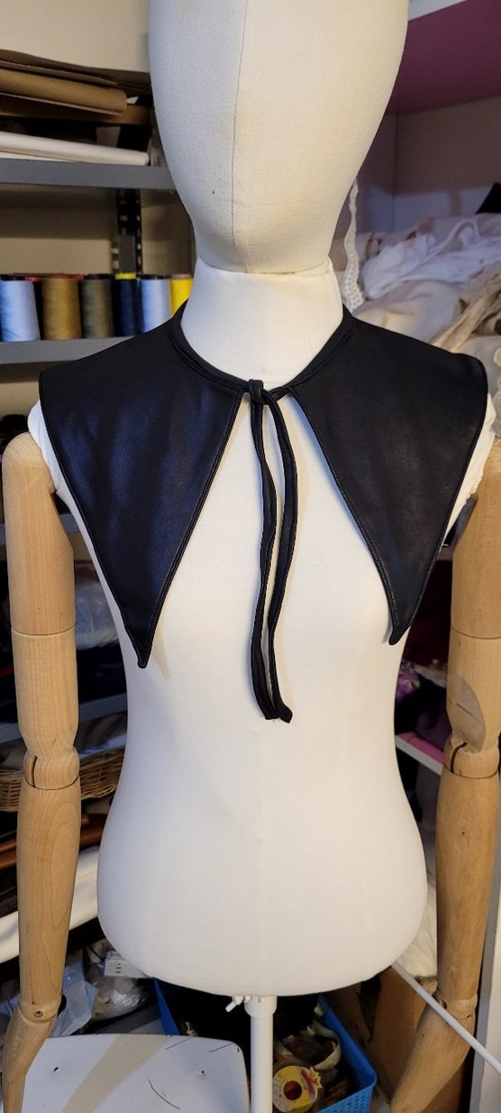 Kız Çocuk Siyah Deri Bolero - Görsel 3