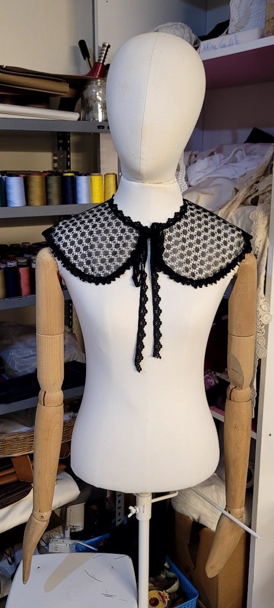 Dantel İşlemeli Siyah Gotik Kız Bolero - Görsel 2