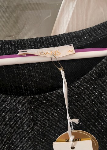 Gri Uzun Kollu Triko Kadın Elbise - Görsel 2