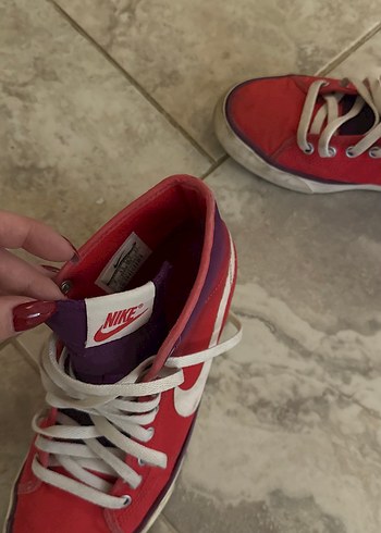 Kadın Renkli Bağcıklı Yüksek Spor Ayakkabı - Görsel 3