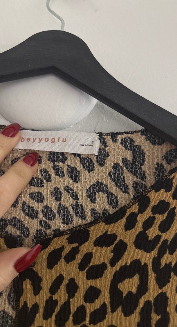 Leopar Desenli Kadın Bluz (Beyyoglu) - Görsel 4