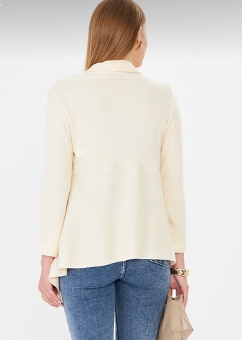 Bej Renkli Salaş Kesim Hırka (Ön sipariştir) - Görsel 3