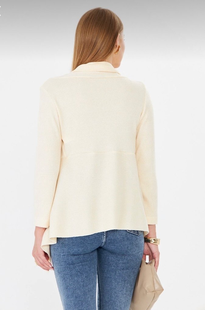 Bej Renkli Salaş Kesim Hırka (Ön sipariştir) - Görsel 3