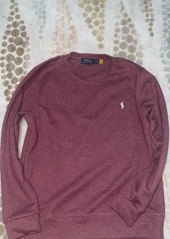 Bordo Polo Yaka Ralph Lauren Erkek Sweatshirt - Görsel 2