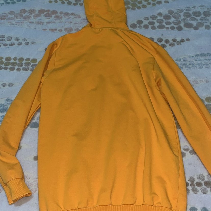 Sarı Kapüşonlu Fermuarlı Unisex Galatasaray Armalı Hırka - Görsel 3