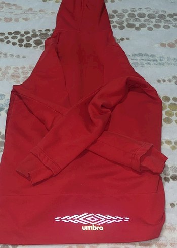 Kırmızı Kapüşonlu Unisex Eşofman Üstü - Görsel 3