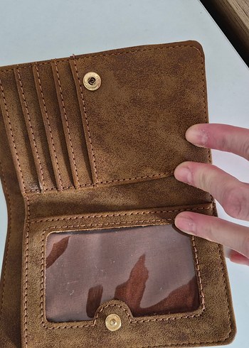 Mavi marka suet cuzdan - Görsel 2