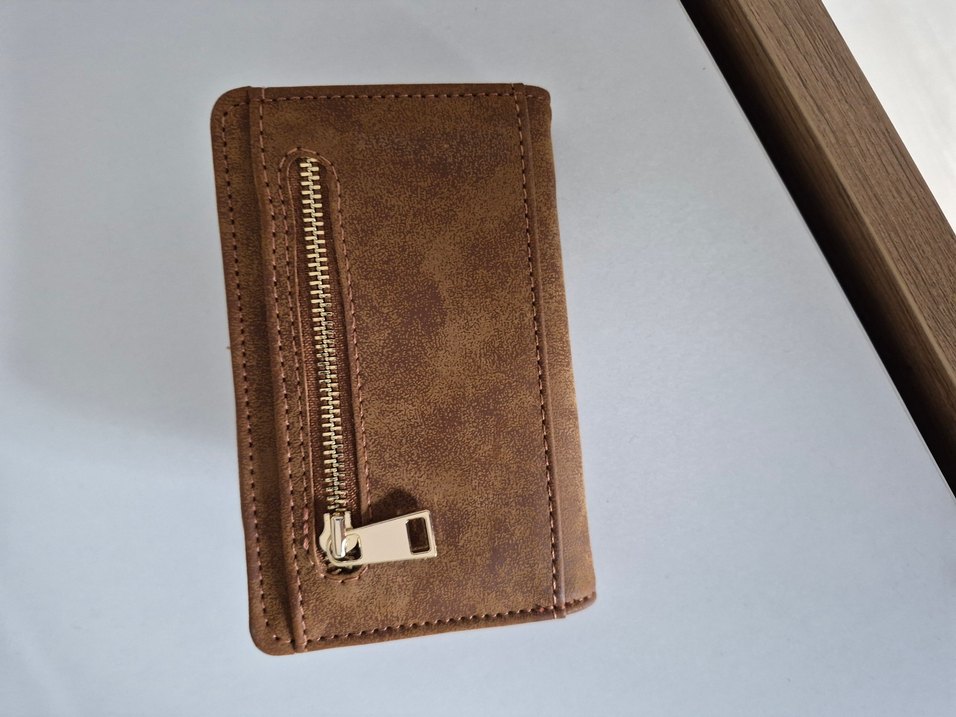 Mavi marka suet cuzdan - Görsel 3