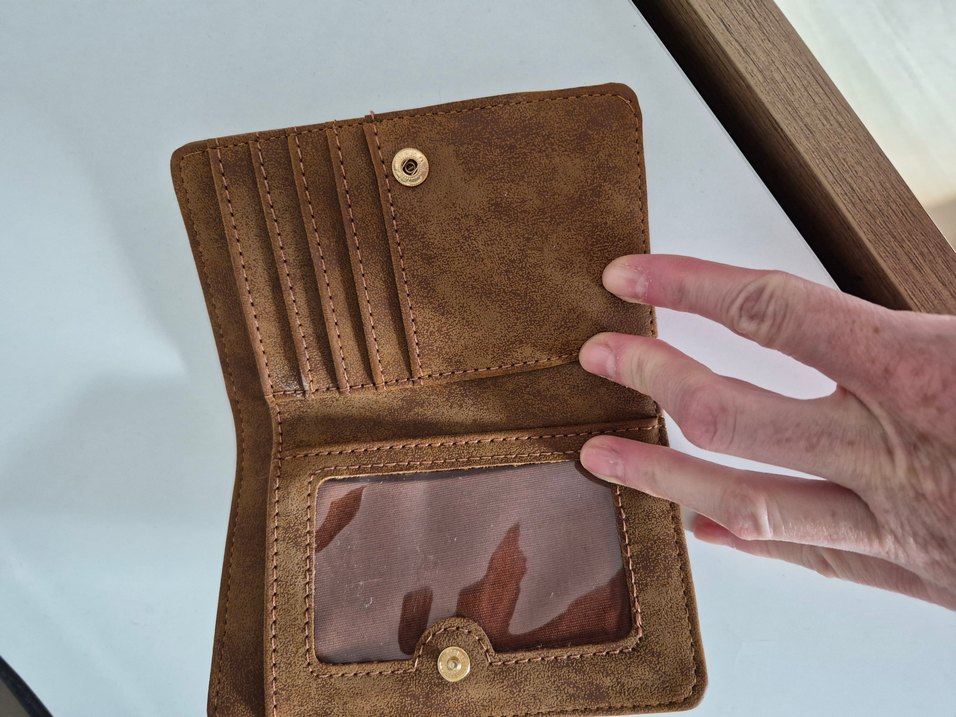 Mavi marka suet cuzdan - Görsel 2