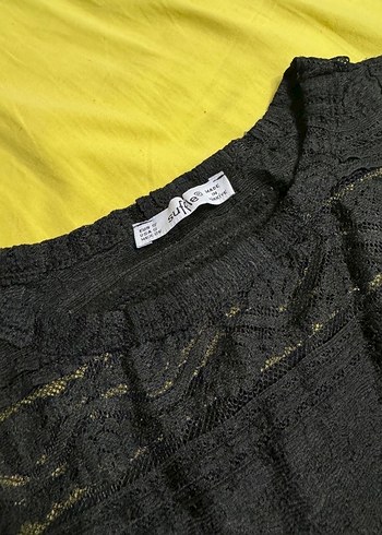 Dantel detaylı transparan elbise - Görsel 3