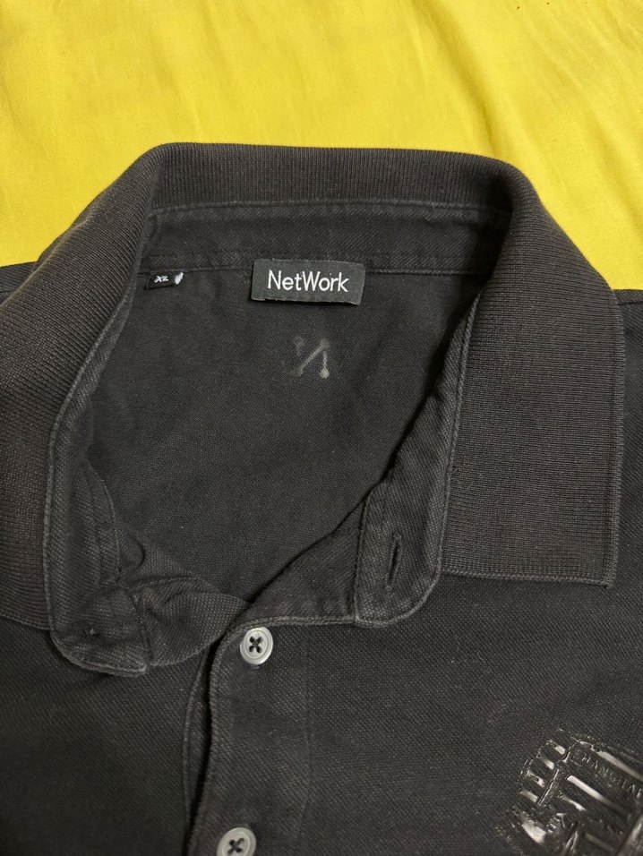 Düğmeli Siyah Erkek Polo Tişört - Görsel 3