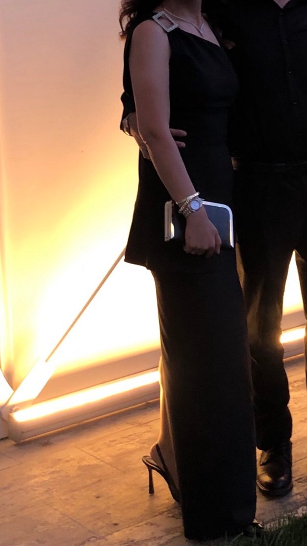 Siyah tek omuz elbise - Görsel 2