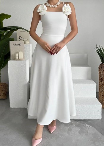 Beyaz bride elbise - Görsel 5