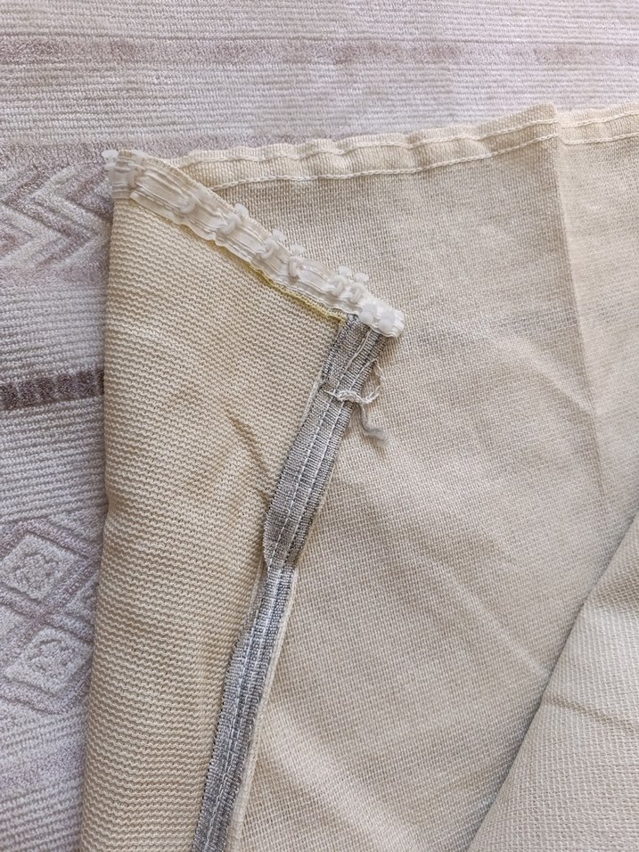 Bohem Tarzı Bej balkon perdesi - Görsel 2