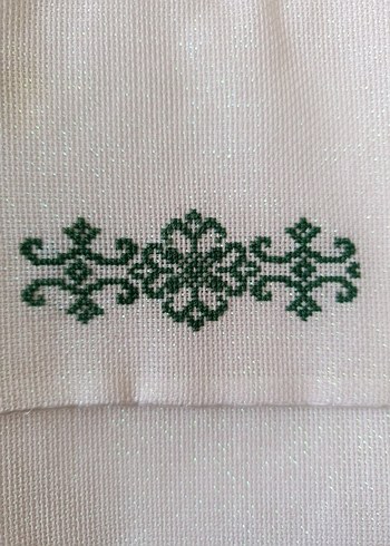 Nakışlı Beyaz Kadın Çantası - Görsel 2