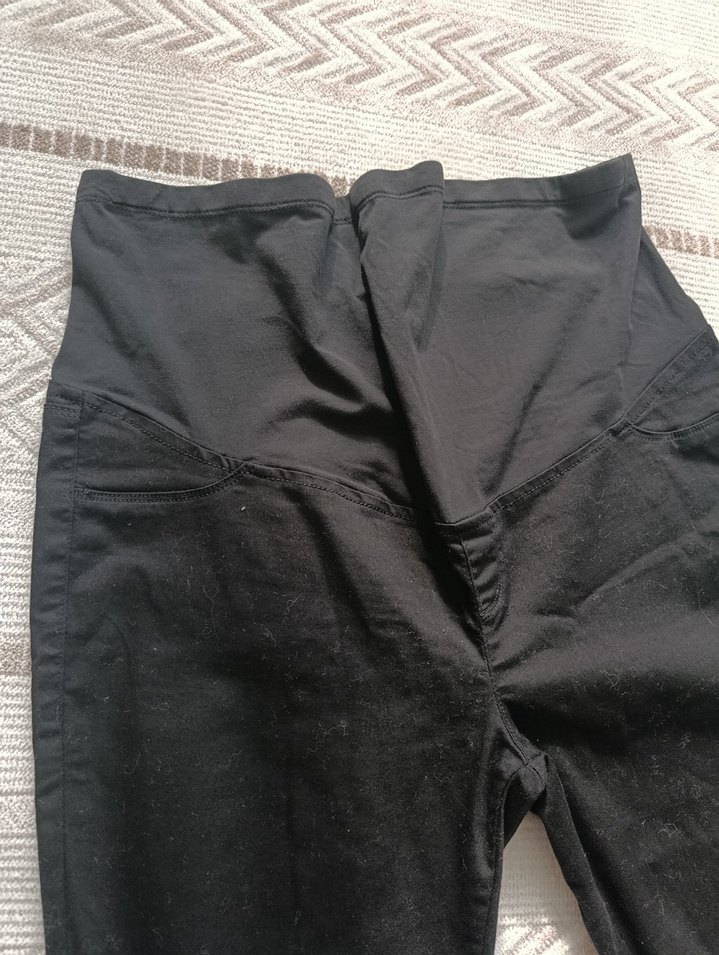 Siyah Hamile Kot Pantolon - Görsel 3