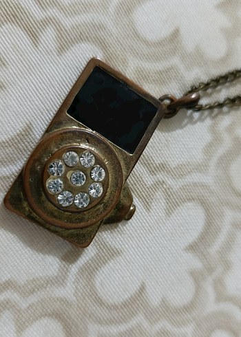 Vintage  Zincir Detaylı Kolye - Görsel 2