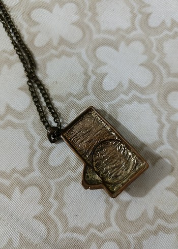 Vintage  Zincir Detaylı Kolye - Görsel 4