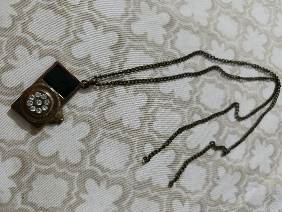 Vintage  Zincir Detaylı Kolye - Görsel 3