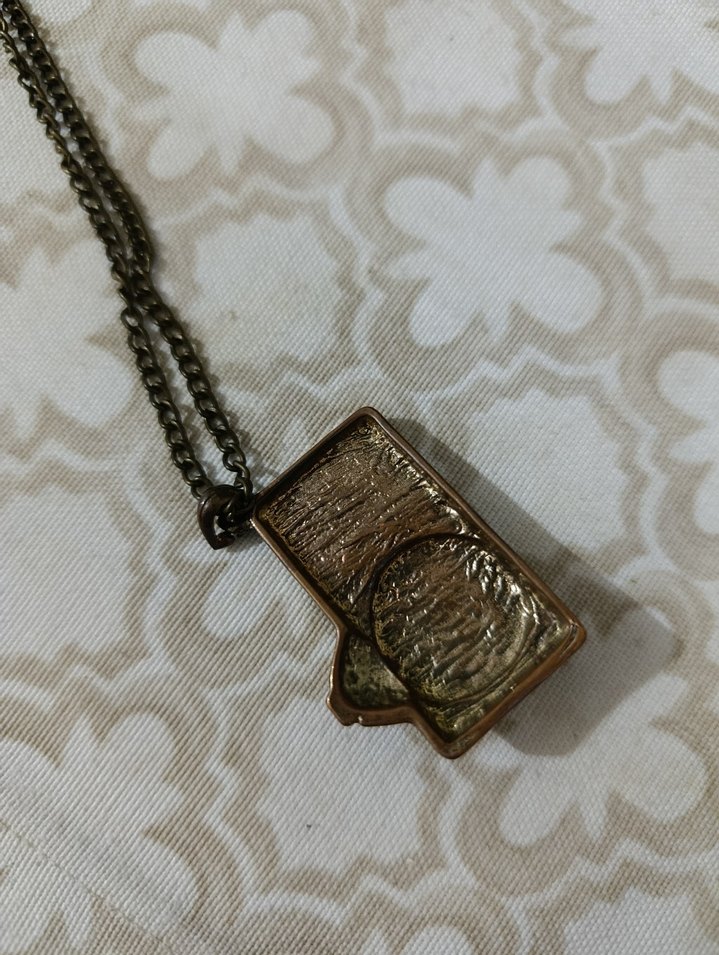 Vintage  Zincir Detaylı Kolye - Görsel 4