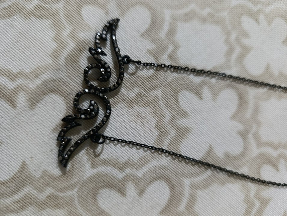 Zincir Detaylı kanat Kolye - Görsel 2