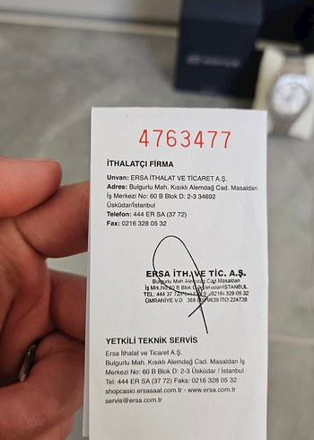 Casio Edifice Safir Cam Orjinal - Görsel 3