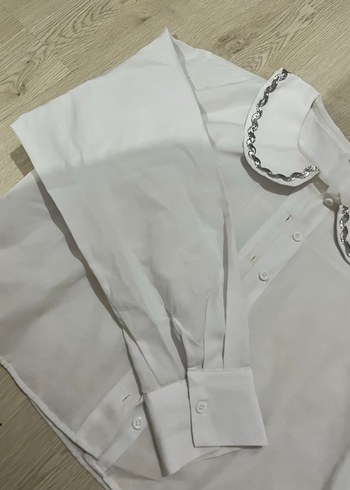 Düğmeli Beyaz Mini Pamuklu Hamile Şortu - Görsel 2