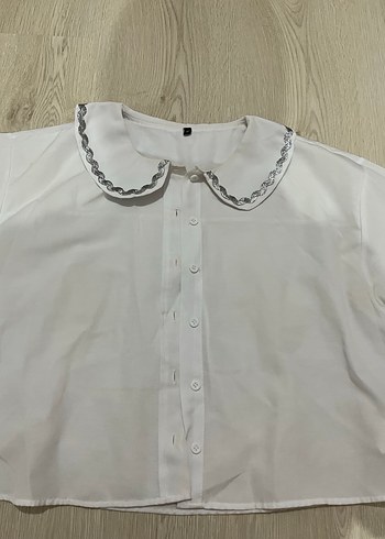 Düğmeli Beyaz Mini Pamuklu Hamile Şortu - Görsel 3