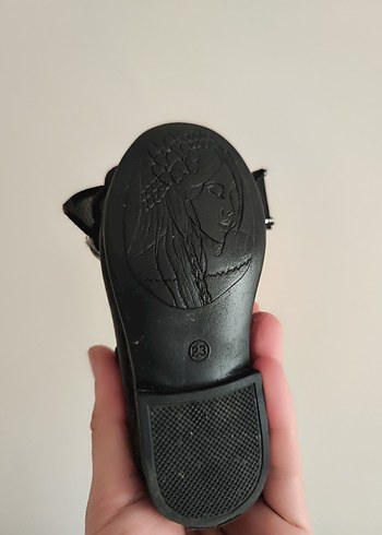 Kız Çocuk Siyah Fiyonklu Babet Ayakkabı - Görsel 4