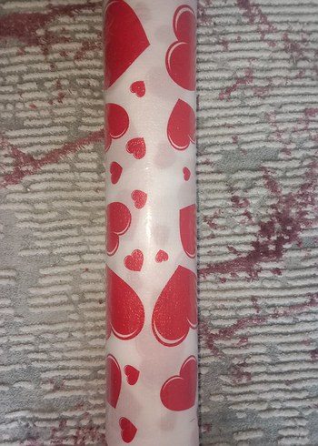 Kalp Desenli Kırmızı Raf Örtüsü 45 Cmx 4 Metre - Görsel 7