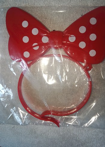 Led ışıklı Kırmızı Puantiyeli Fiyonk Taç - Görsel 7