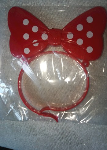 Led ışıklı Kırmızı Puantiyeli Fiyonk Taç - Görsel 4