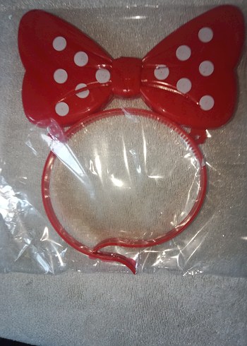 Led ışıklı Kırmızı Puantiyeli Fiyonk Taç - Görsel 3