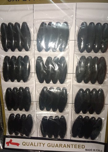 4 Adet Siyah Makyaj eşarp iğnesi - Görsel 4