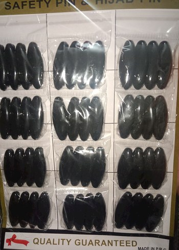 4 Adet Siyah Makyaj eşarp iğnesi - Görsel 6