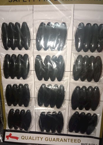 4 Adet Siyah Makyaj eşarp iğnesi - Görsel 3